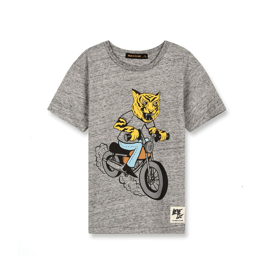 Dalton Moto Tiger T-shirt Gray
