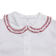 Red Collar Blouse