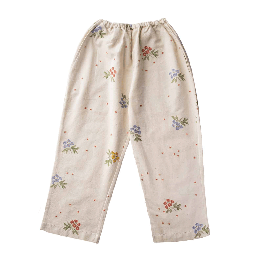 Flower Trousers Ecru