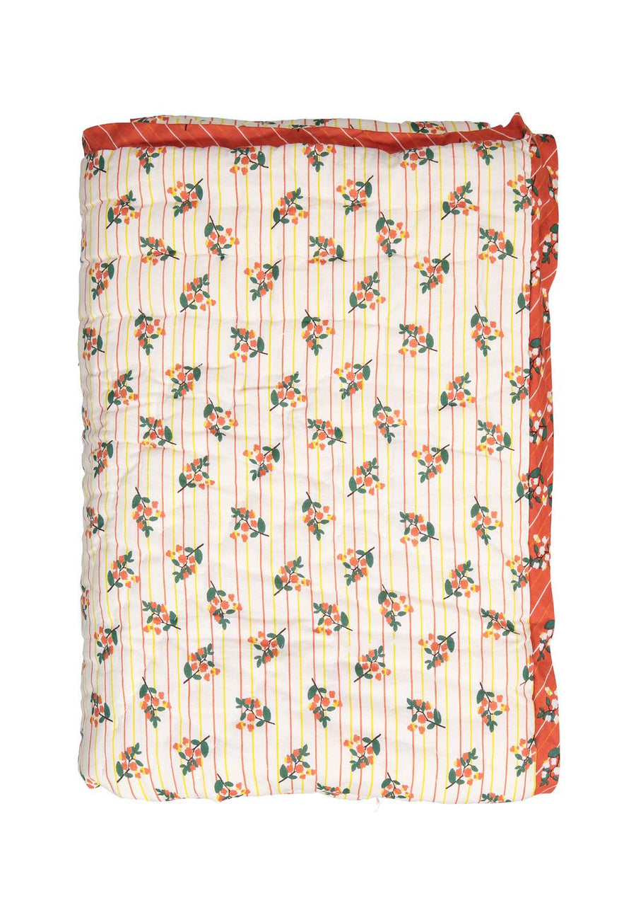 Reversible Quilted Bed Cover