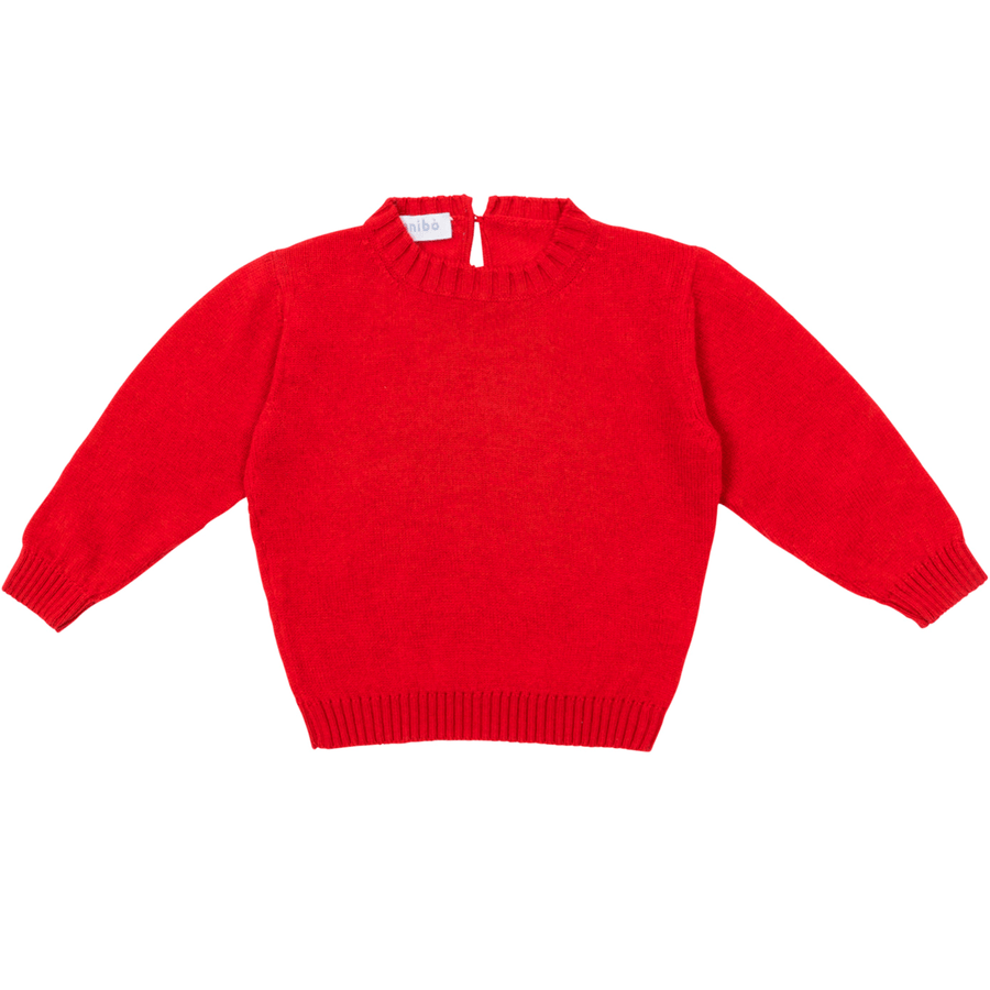 Crew-neck Red sweater