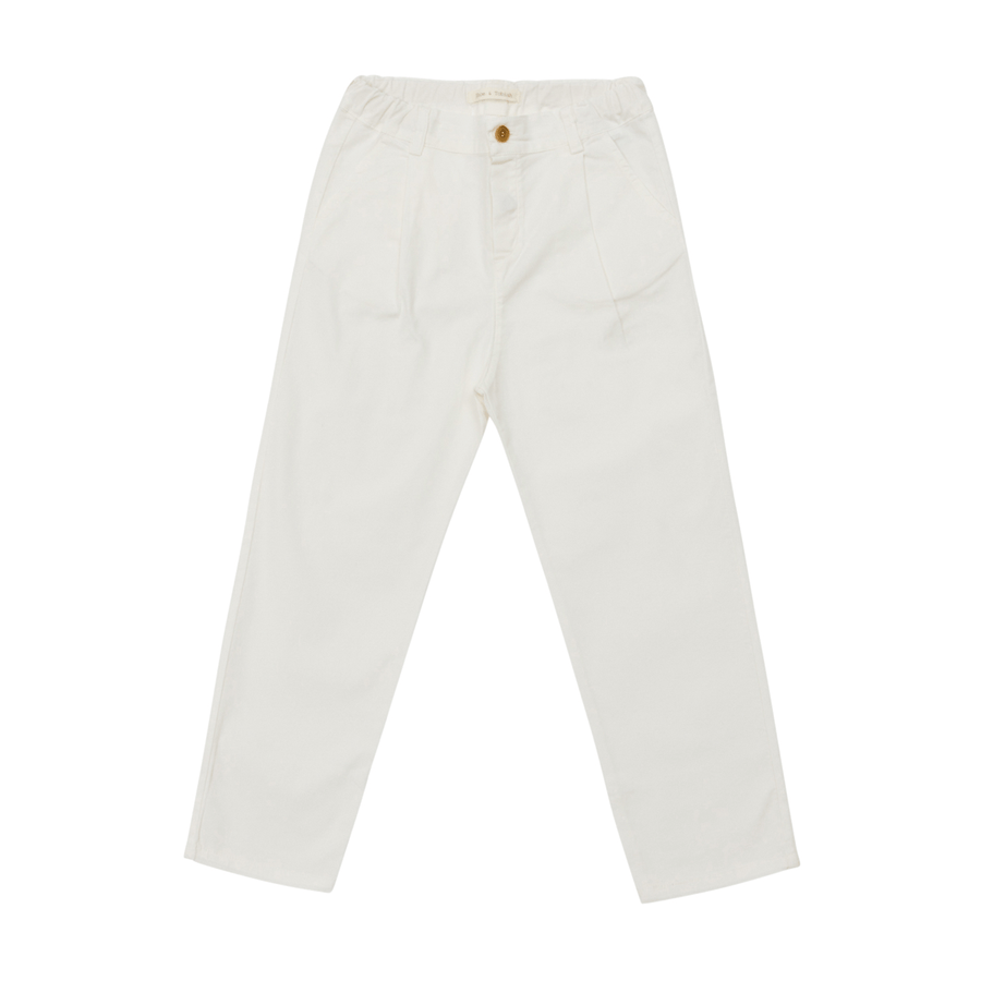 Long white trousers